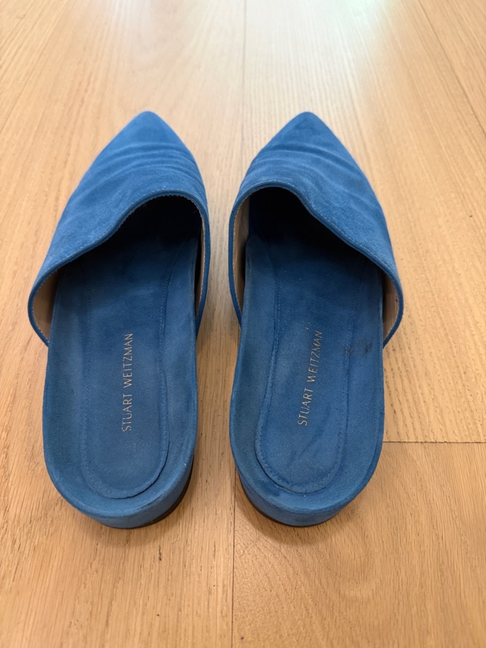 ✨STUART WEITZMAN✨Studio Pointy Toe Flat Mule - Picture 3 of 6